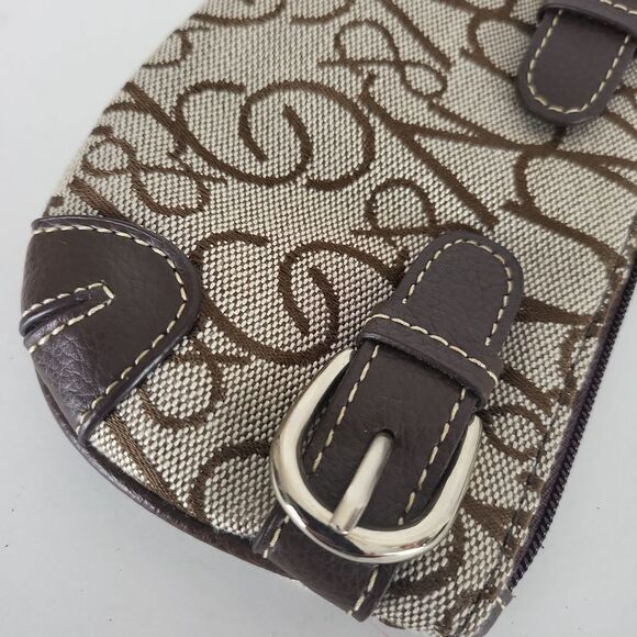 New York & Co Tan & Brown Signature Wristlet - Picture 4 of 5